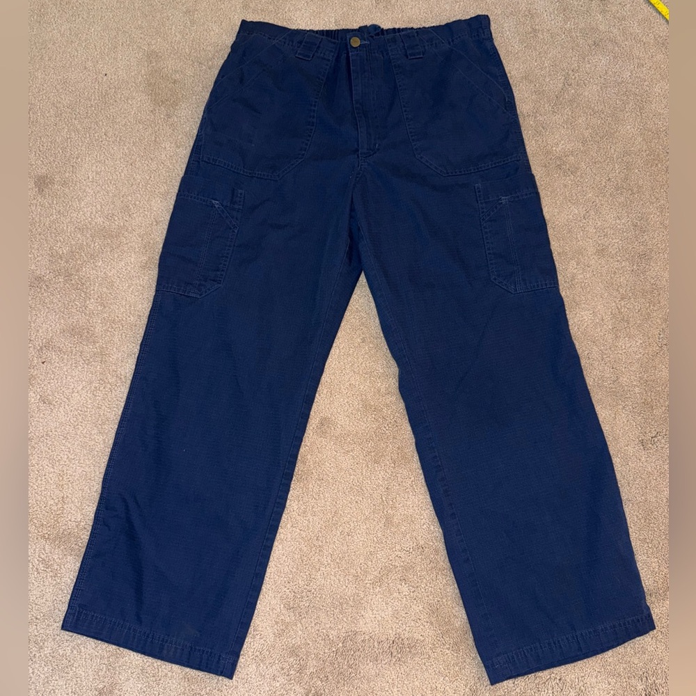 Carhartt Men's Dark Blue Cargo Scrub Pants